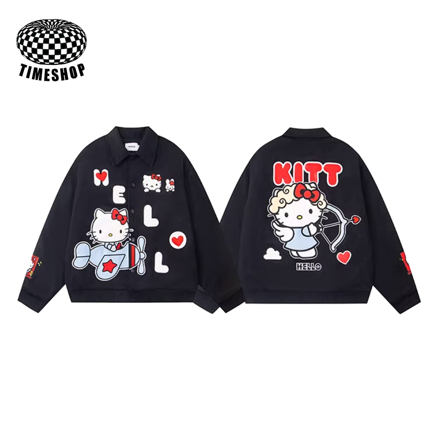 Hello Kitty Vintage Embroidered Cotton Jacket