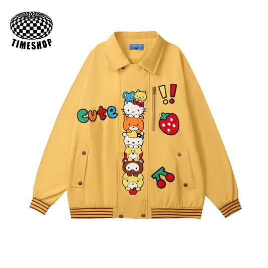 Hello Kitty flocked jacket
