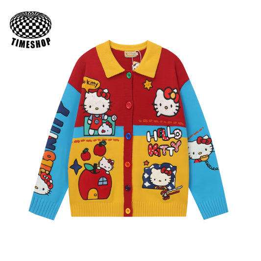 Hello Kitty color-block sweater