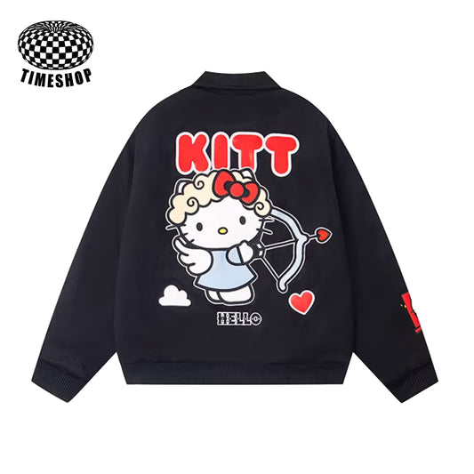 Hello Kitty Vintage Embroidered Cotton Jacket
