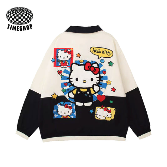 HelloKitty Heart-embroidered jacket