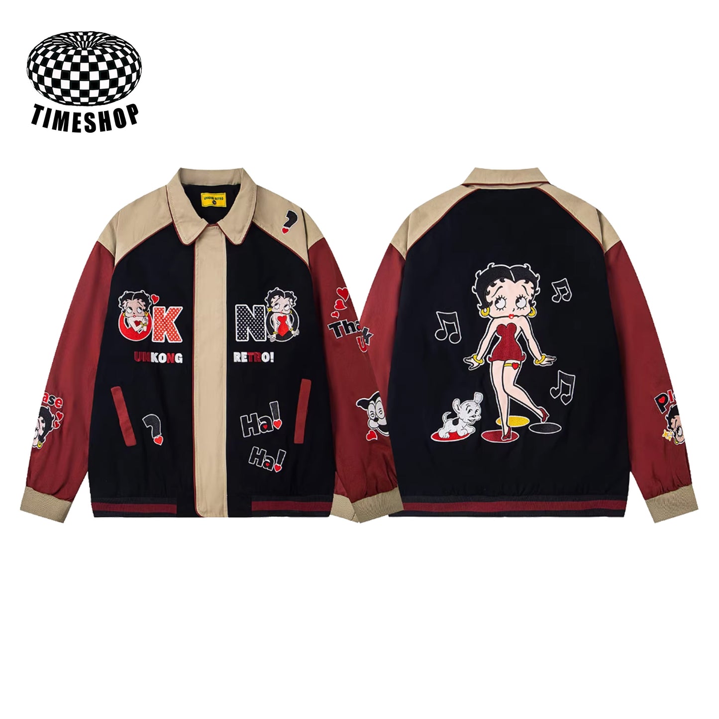 Betty embroidered baseball jacket