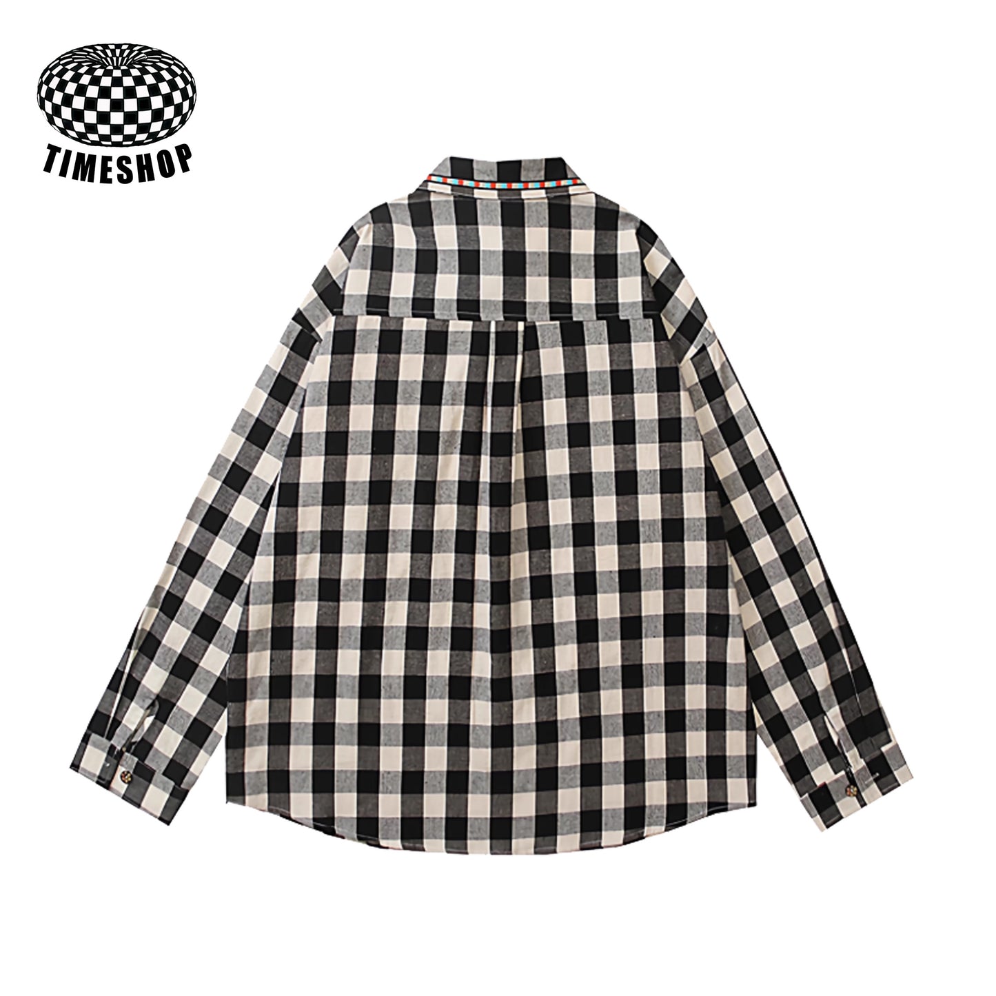 Hello Kitty blue/balck plaid shirt
