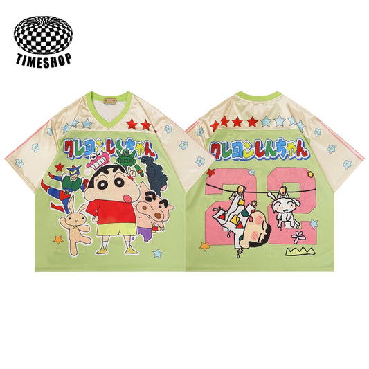 Crayon Shin-chan Green Jersey  No. 22