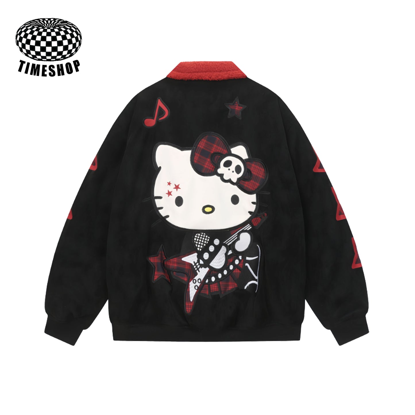 Hello Kitty black patchwork jacket