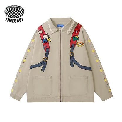 Hello Kitty embroidered jacket