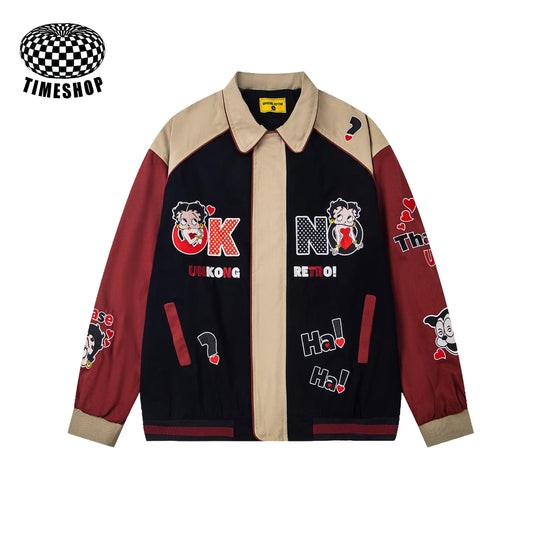 Betty embroidered baseball jacket