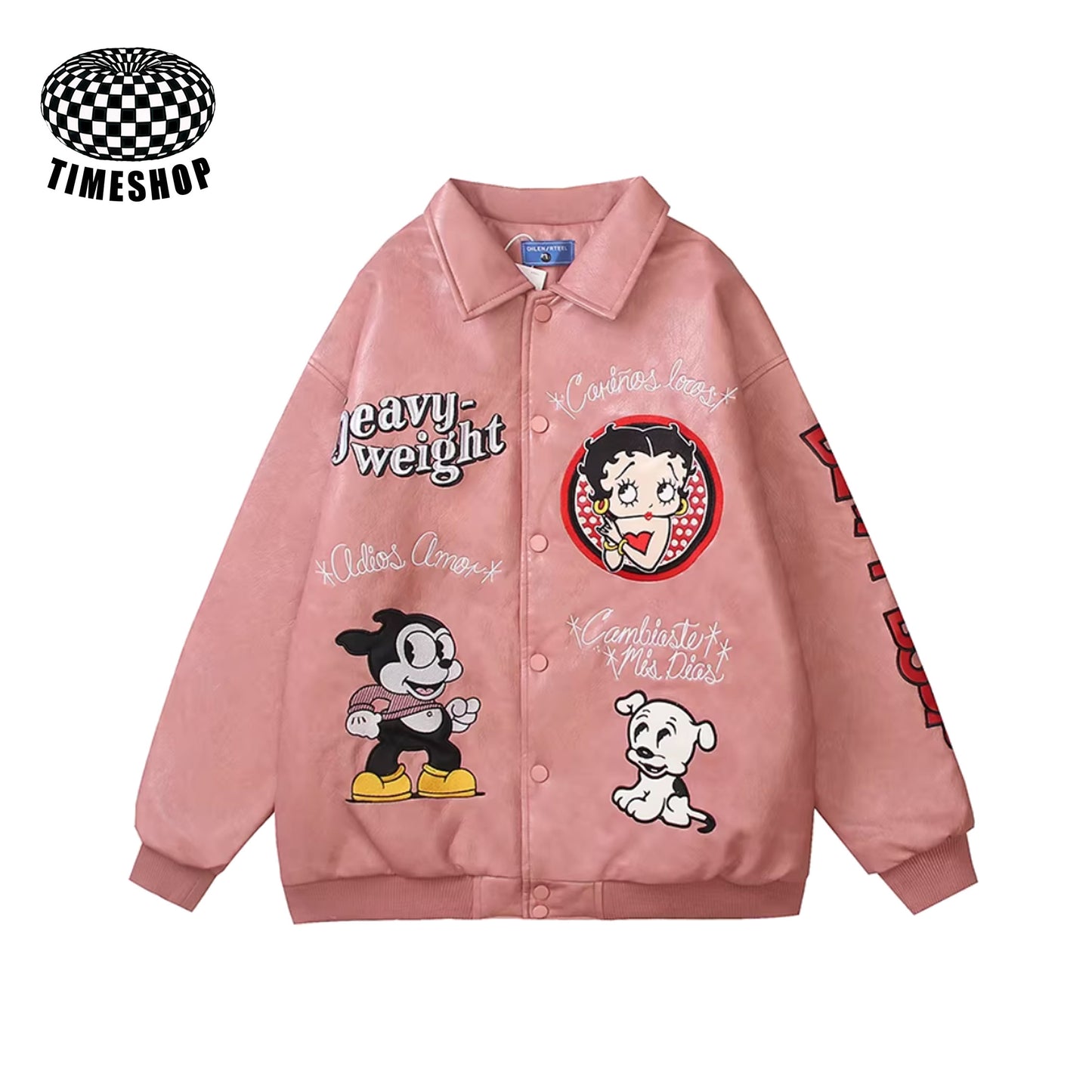 Betty pink baseball jacket
