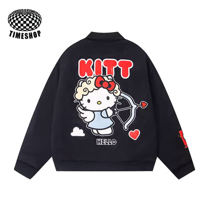 Hello Kitty Vintage Embroidered Cotton Jacket