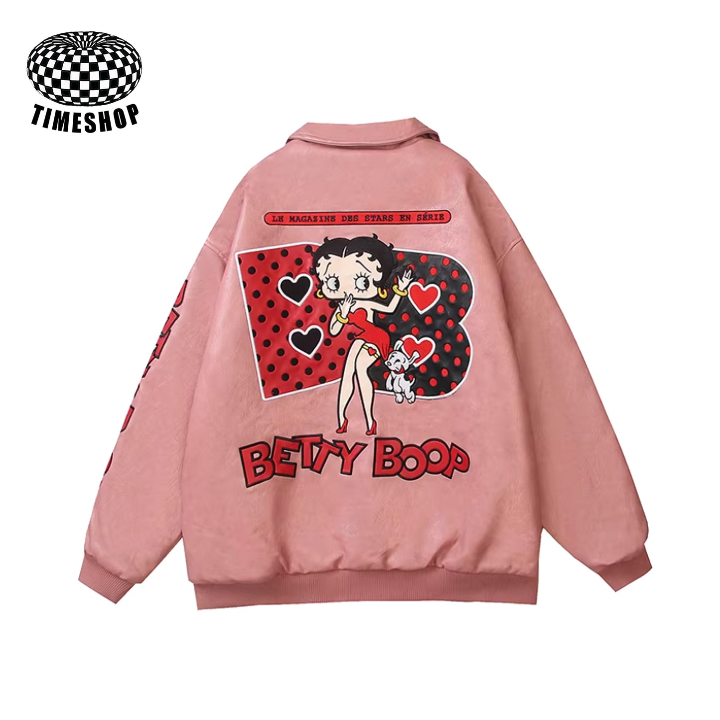 Betty pink baseball jacket