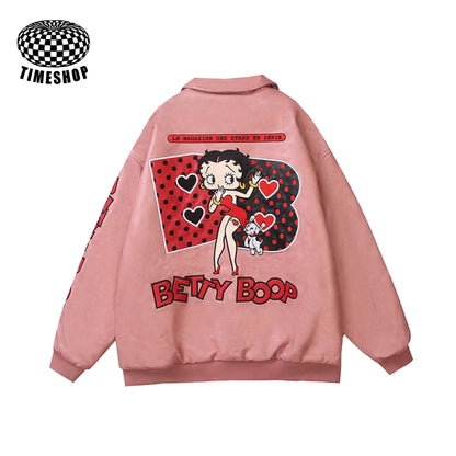 Betty pink baseball jacket
