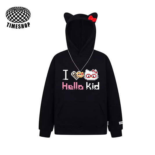 Hello Kitty pixel pattern sweatshirt