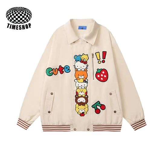 Hello Kitty flocked jacket