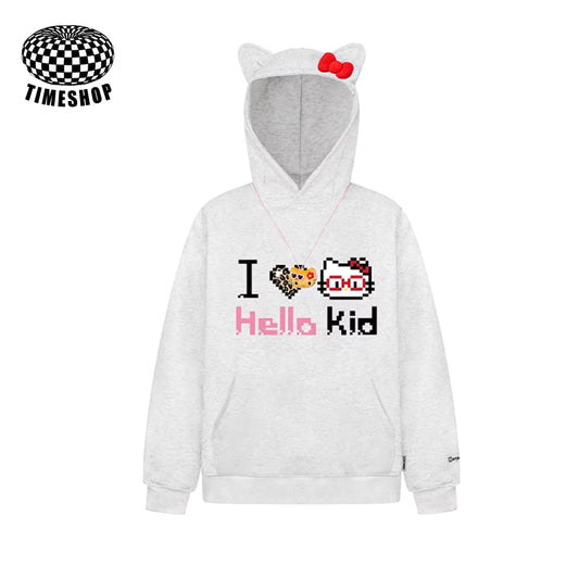 Hello Kitty pixel pattern sweatshirt