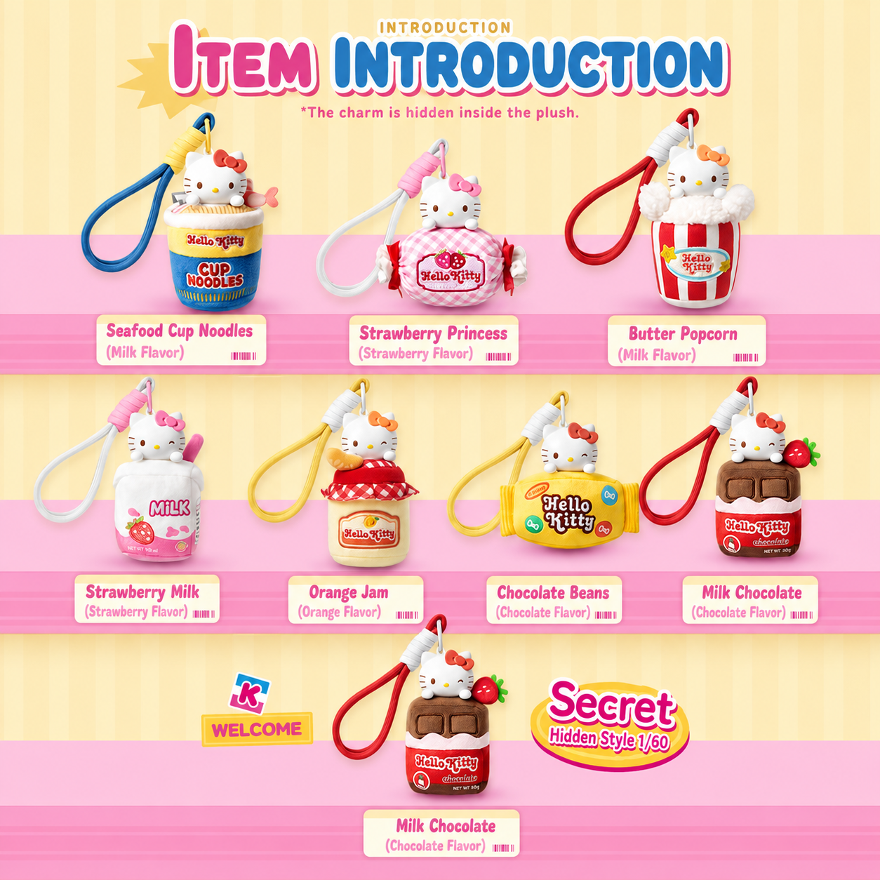 Hello Kitty Snack Shop Scented Mystery Charm