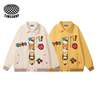 Hello Kitty flocked jacket